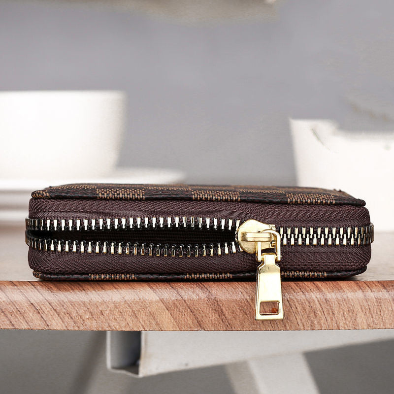 Walnut Lane Wallet- Women's Wallet-Trendy-Multi-card Slot Zipper Coin Purse Card Holder