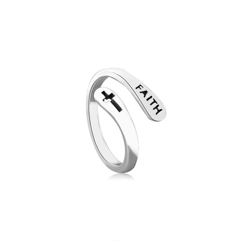 Faithful Forever - Women's Faith engraved Ring - Religious Jewelry- Gifts for her