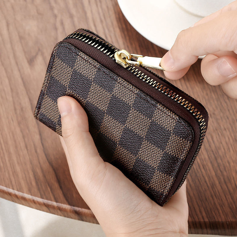 Walnut Lane Wallet- Women's Wallet-Trendy-Multi-card Slot Zipper Coin Purse Card Holder