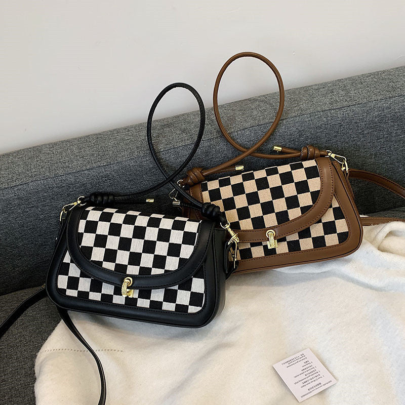 Ivy Bag- Plaid Classic retro inspired Women’s handbag-Messenger Bag Special Vintage Design
