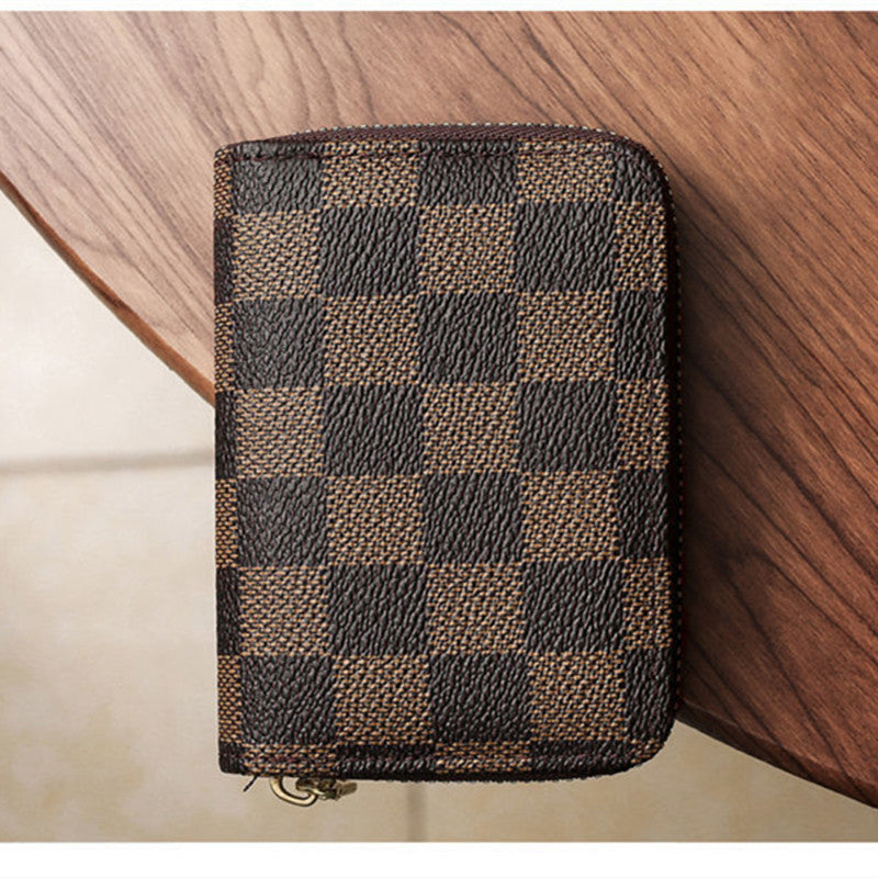 Walnut Lane Wallet- Women's Wallet-Trendy-Multi-card Slot Zipper Coin Purse Card Holder