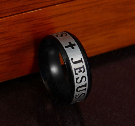 Just Jesus Cross Stainless Steel Ring