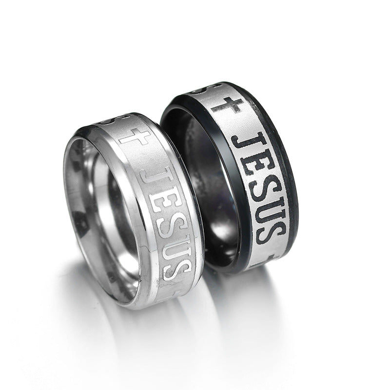 Just Jesus Cross Stainless Steel Ring