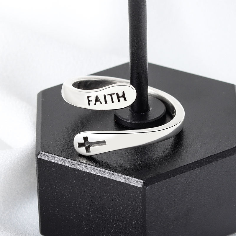 Faithful Forever - Women's Faith engraved Ring - Religious Jewelry- Gifts for her