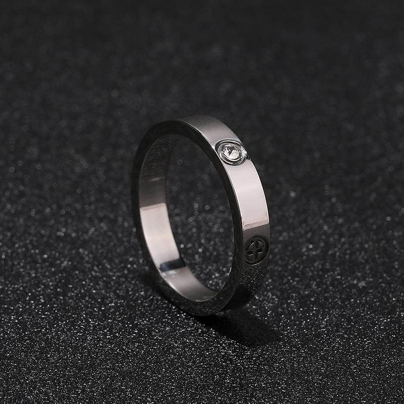 Egypt Enthralled Wedding band - Titanium Steel Ring For Women, Luxury Diamond-embedded band