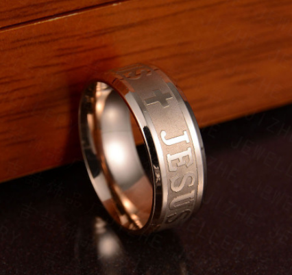 Just Jesus Cross Stainless Steel Ring