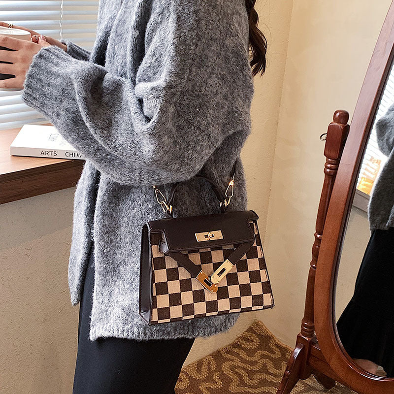 Brunswick Bag- Checkerboard Handbag-On trend-Classic design multi-use purse