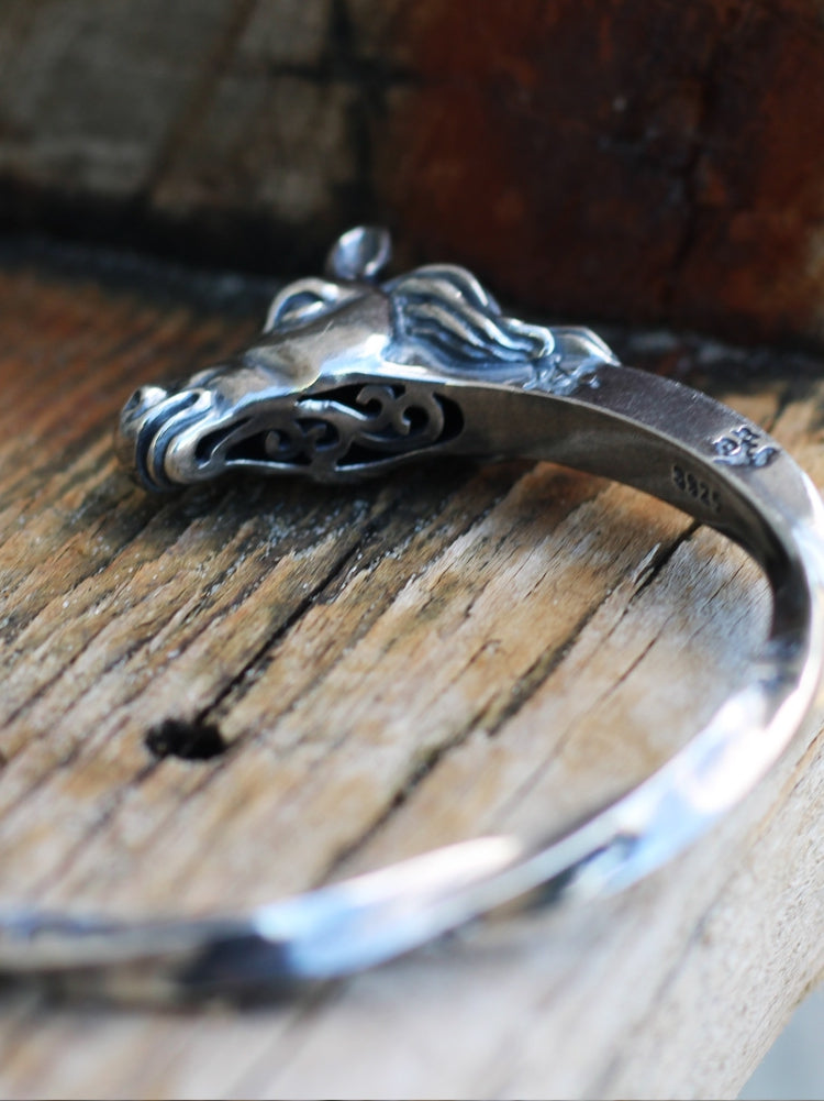 Midwest Mustang Bangle - Handmade Bracelet Sterling Silver